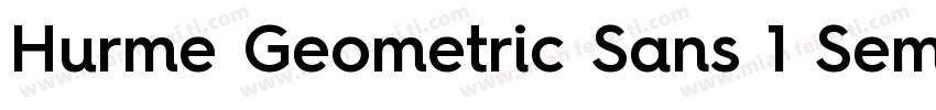 Hurme Geometric Sans 1 SemiBold字体转换